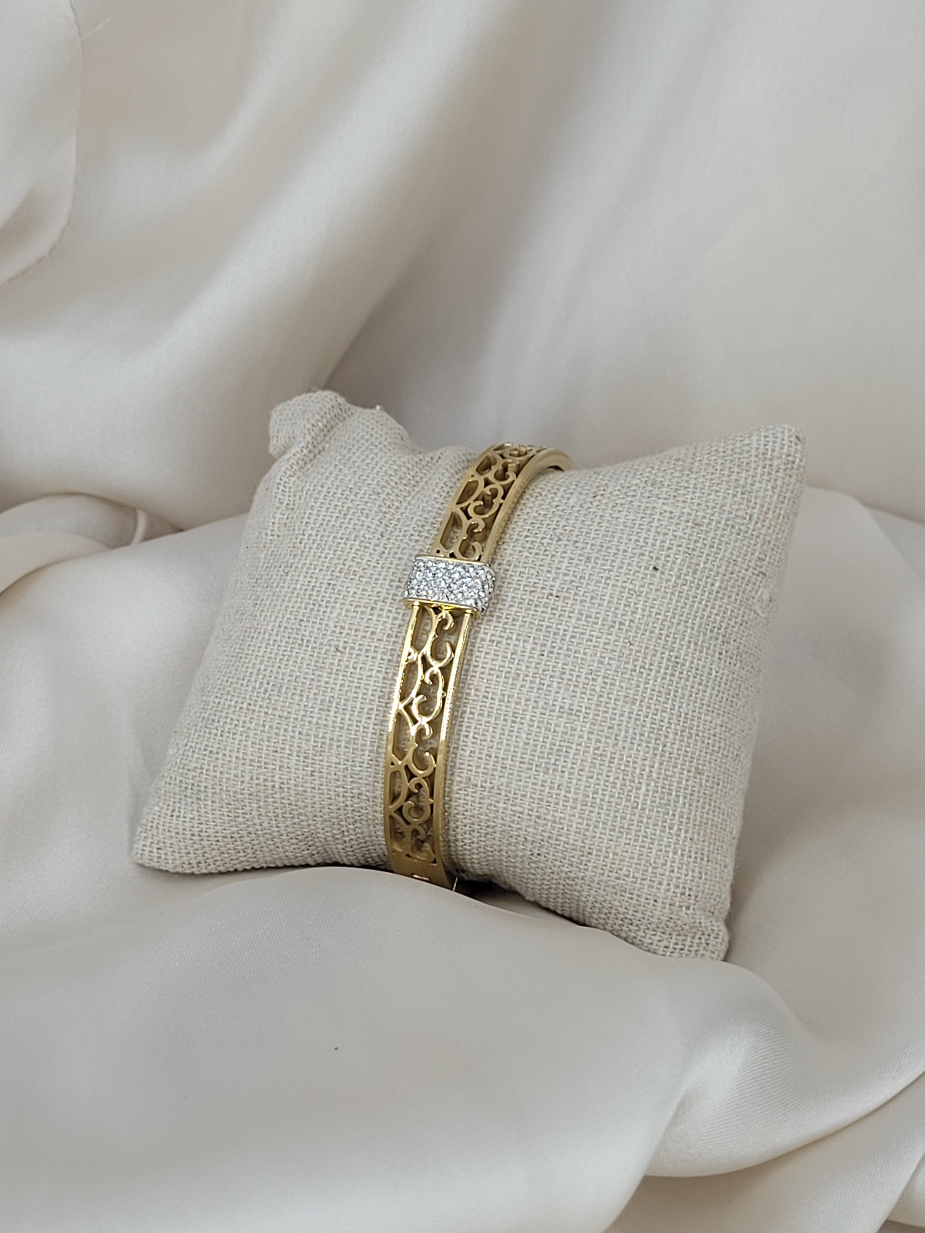 Bracelet 3D strass (D 6cm)