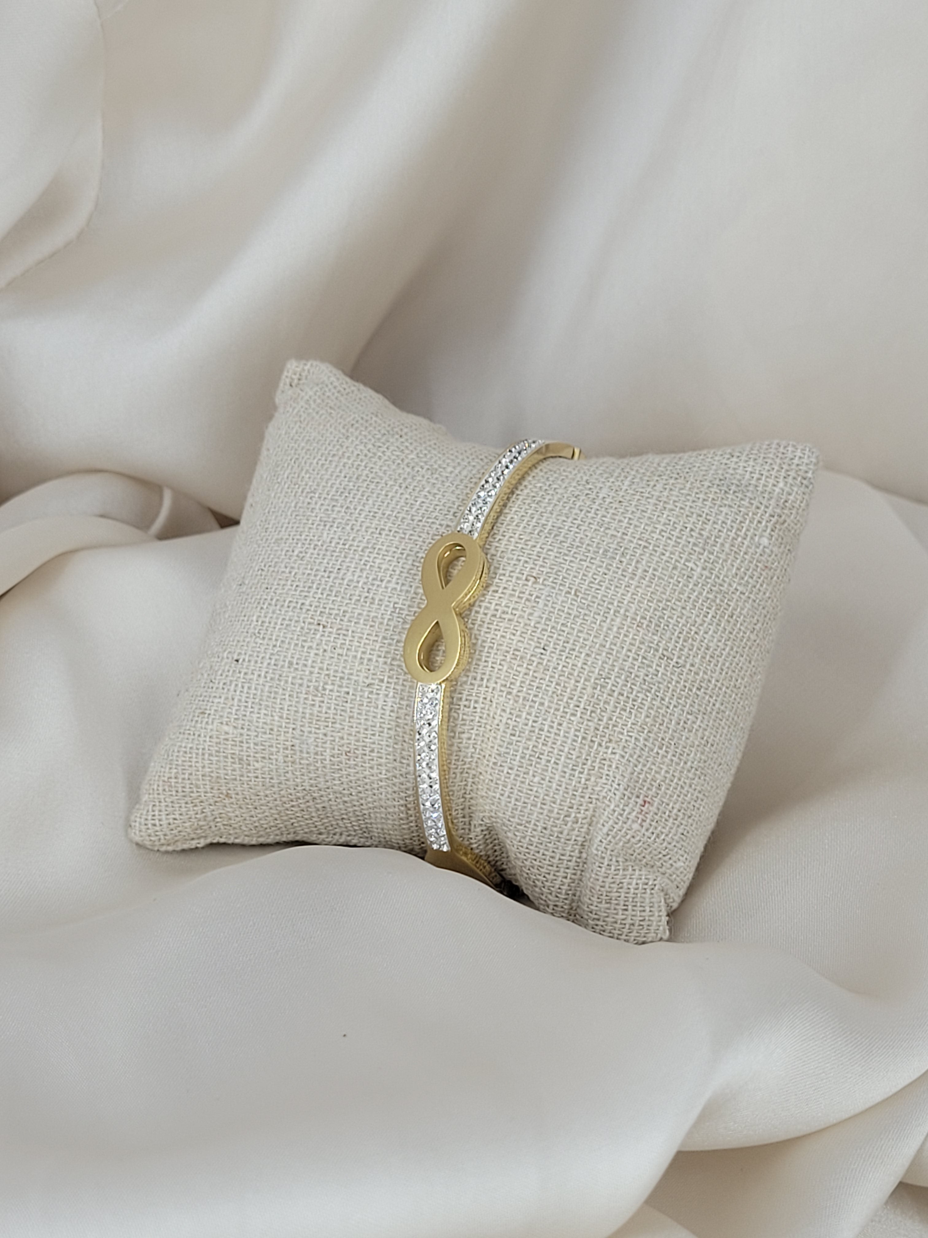 Bracelet & strass (D 6cm)