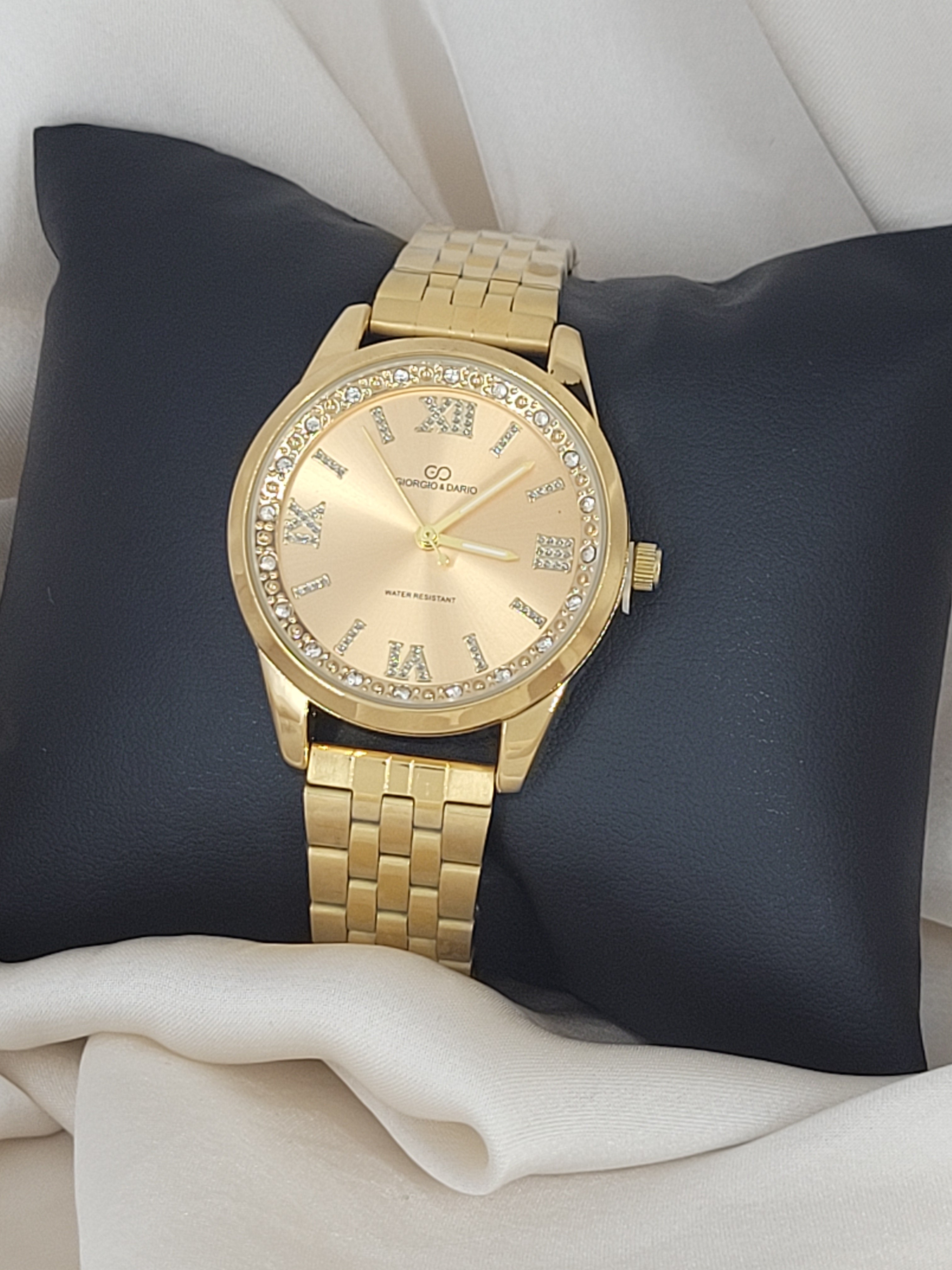 Montre acier inoxydable strass Taille Réglable