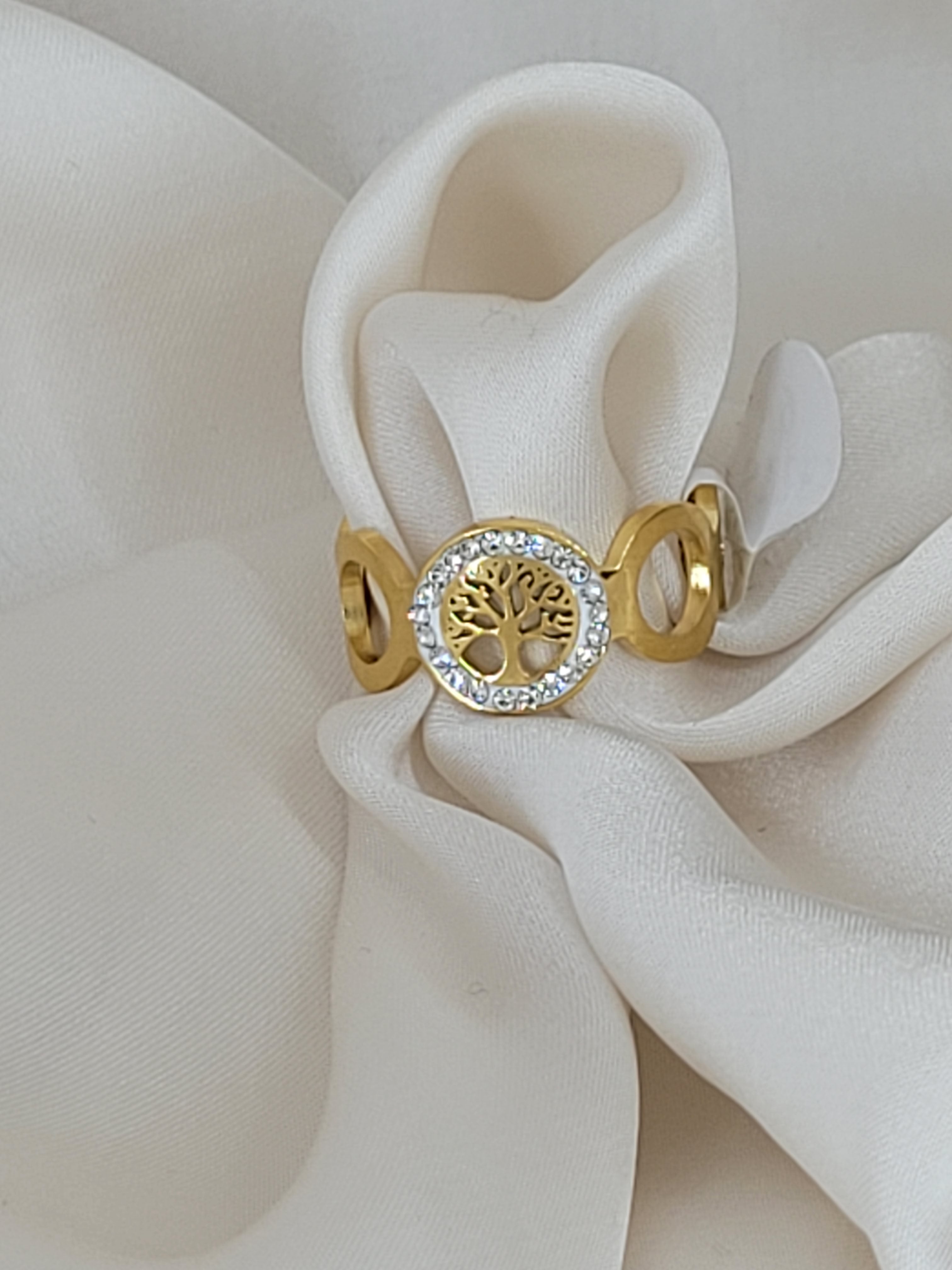 Bague arbre strass Taille 8 et 9