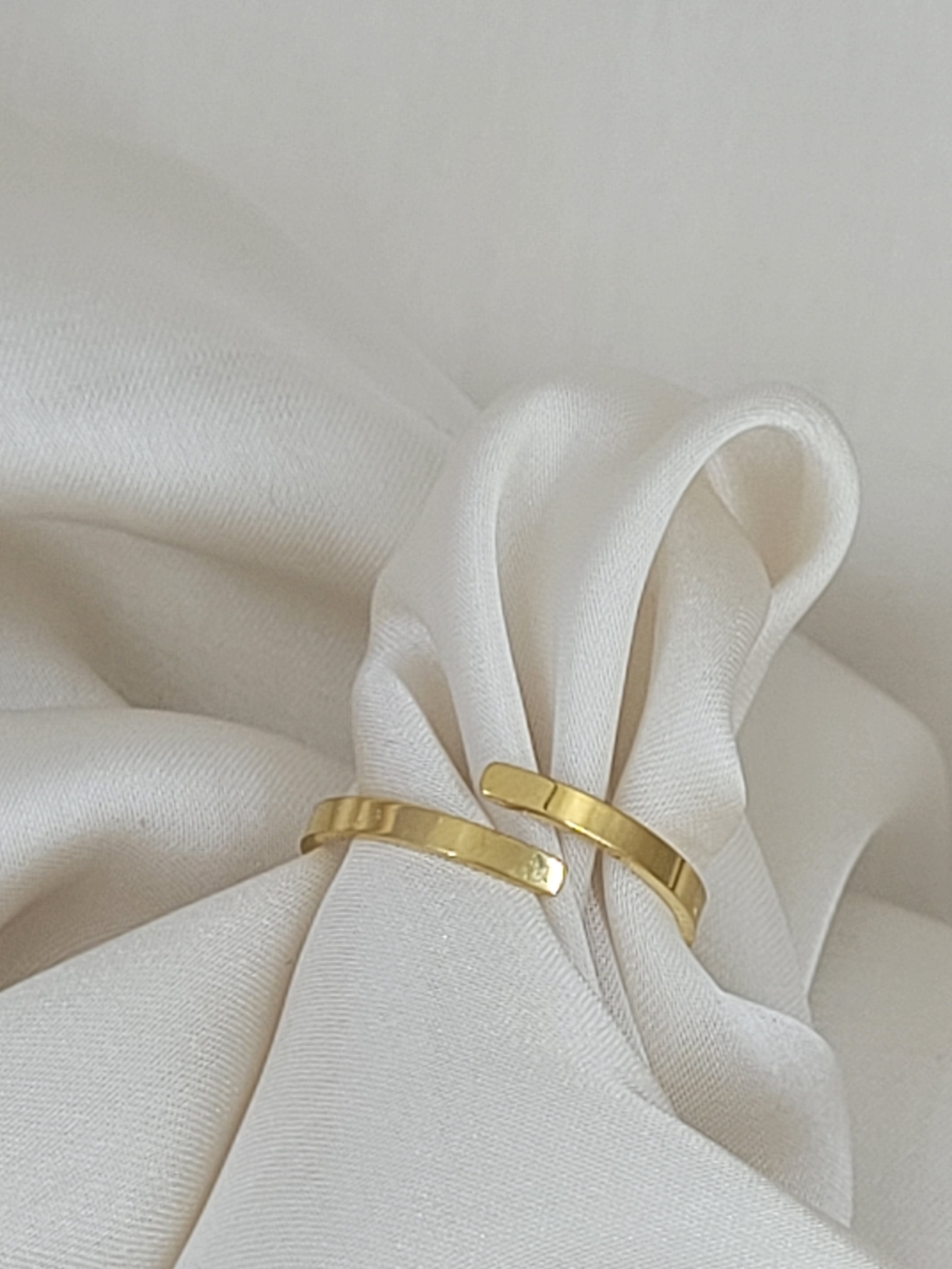 Bague réglable vert