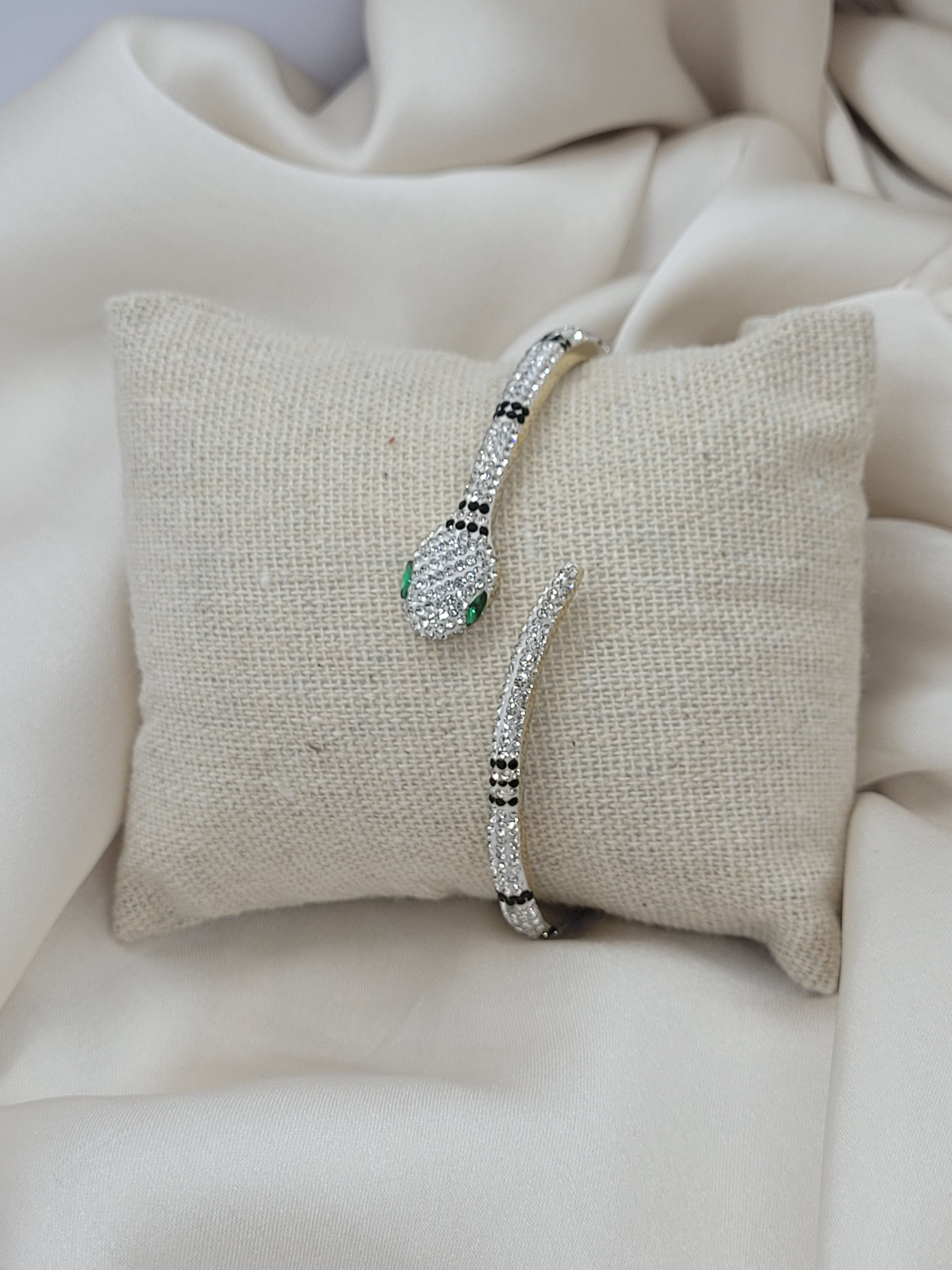 Bracelet serpent strass