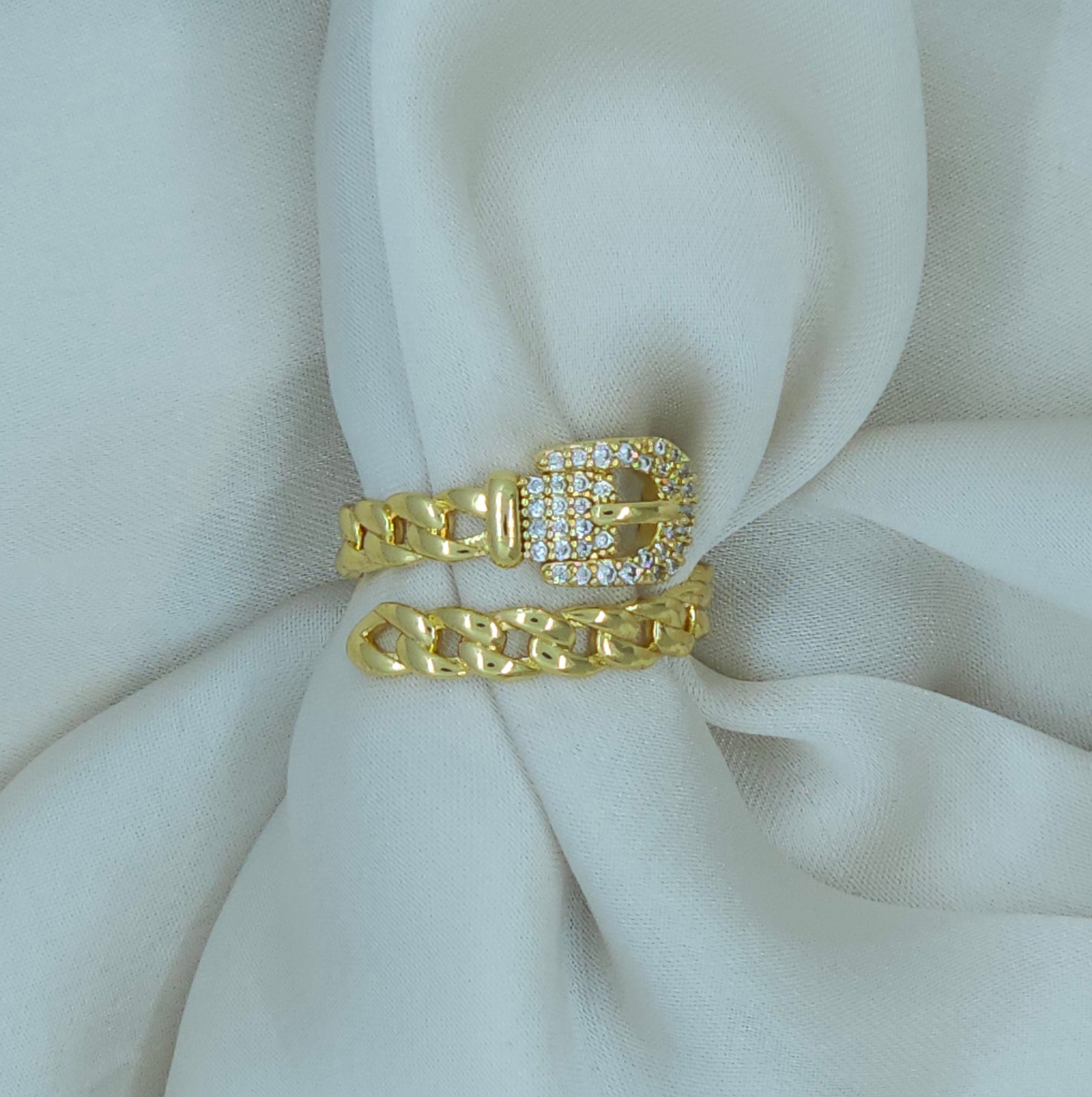 Bague ceinture réglable