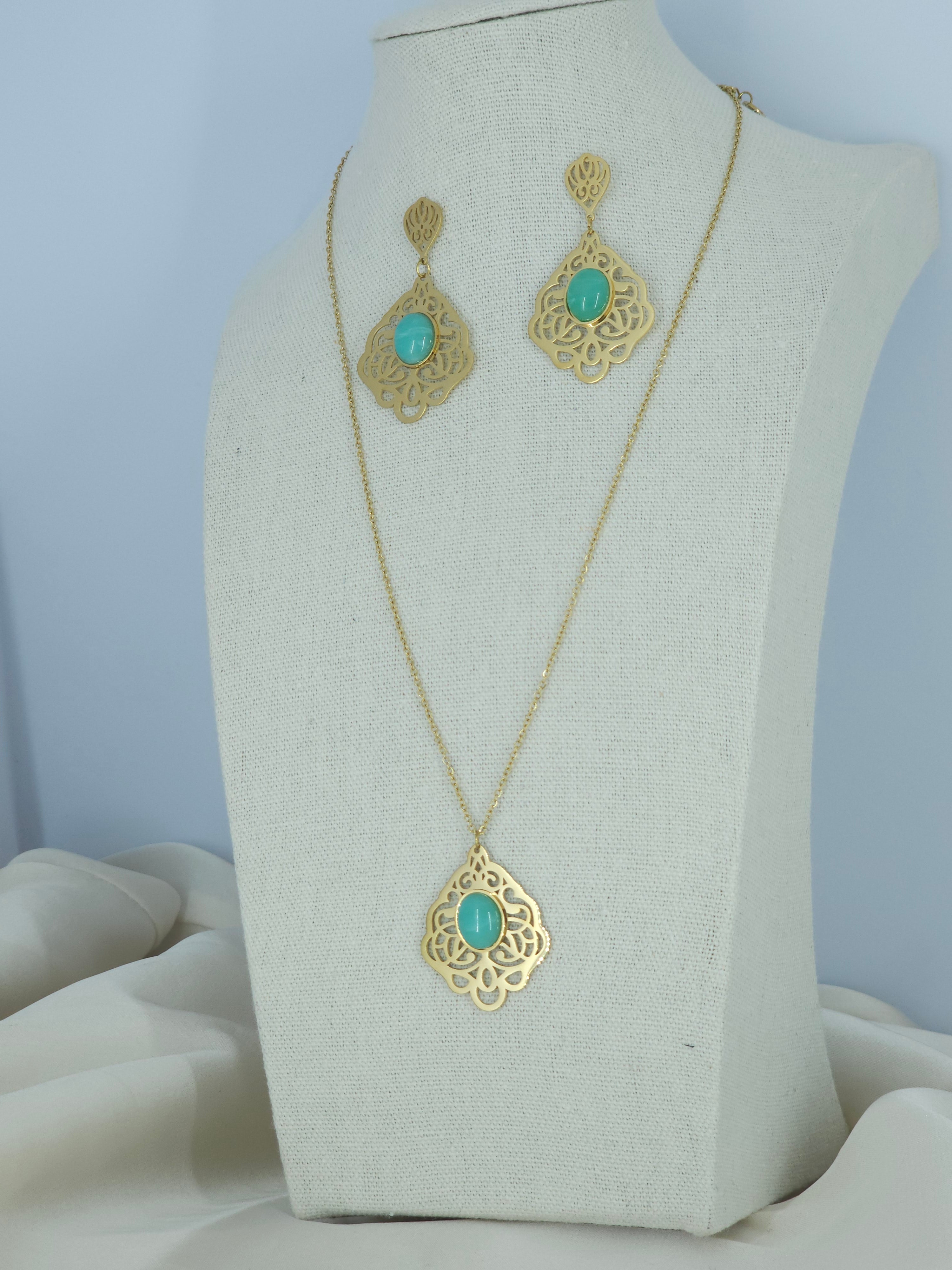 Ensemble strass bleu