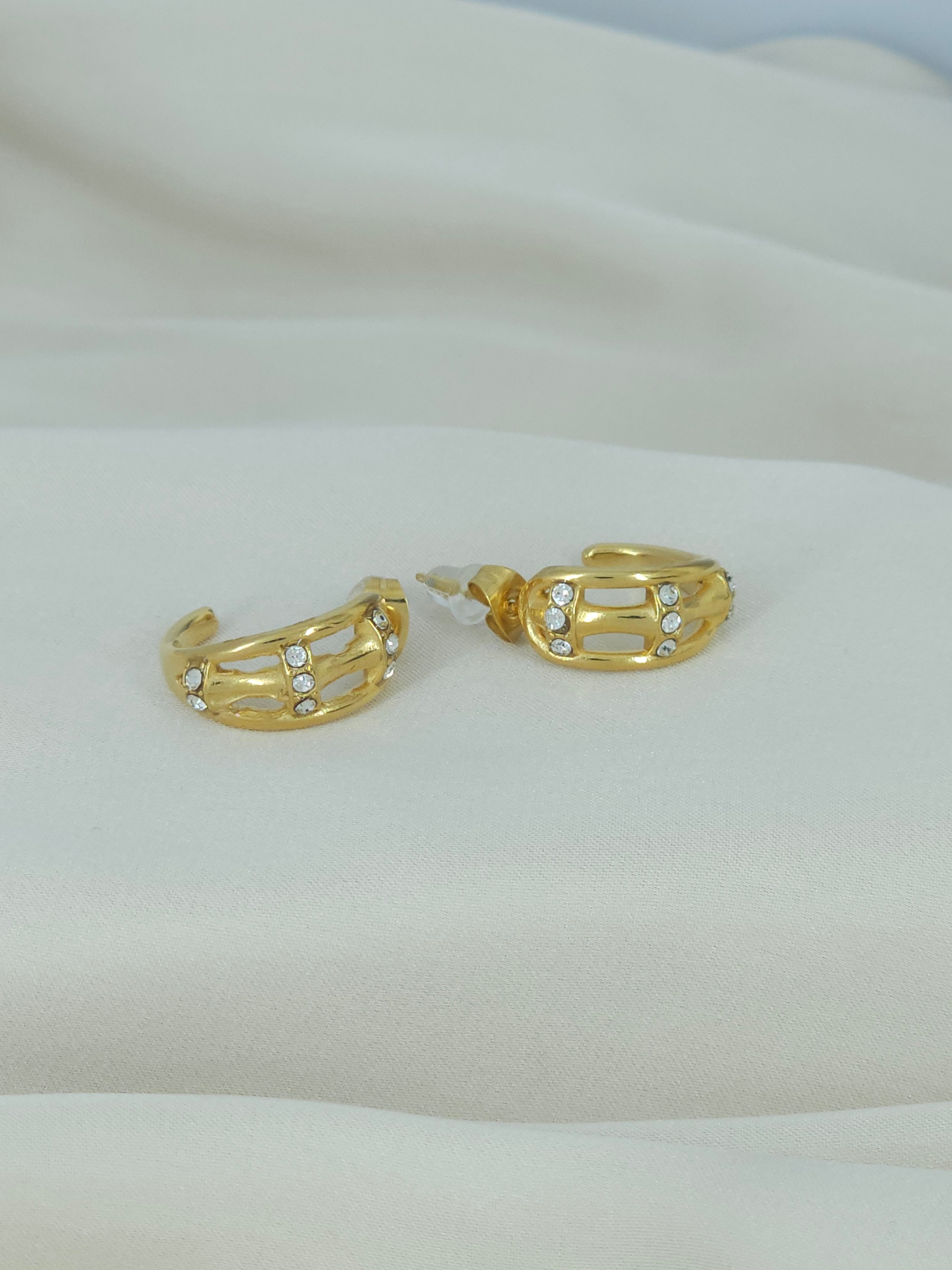 Boucles d'oreilles strass