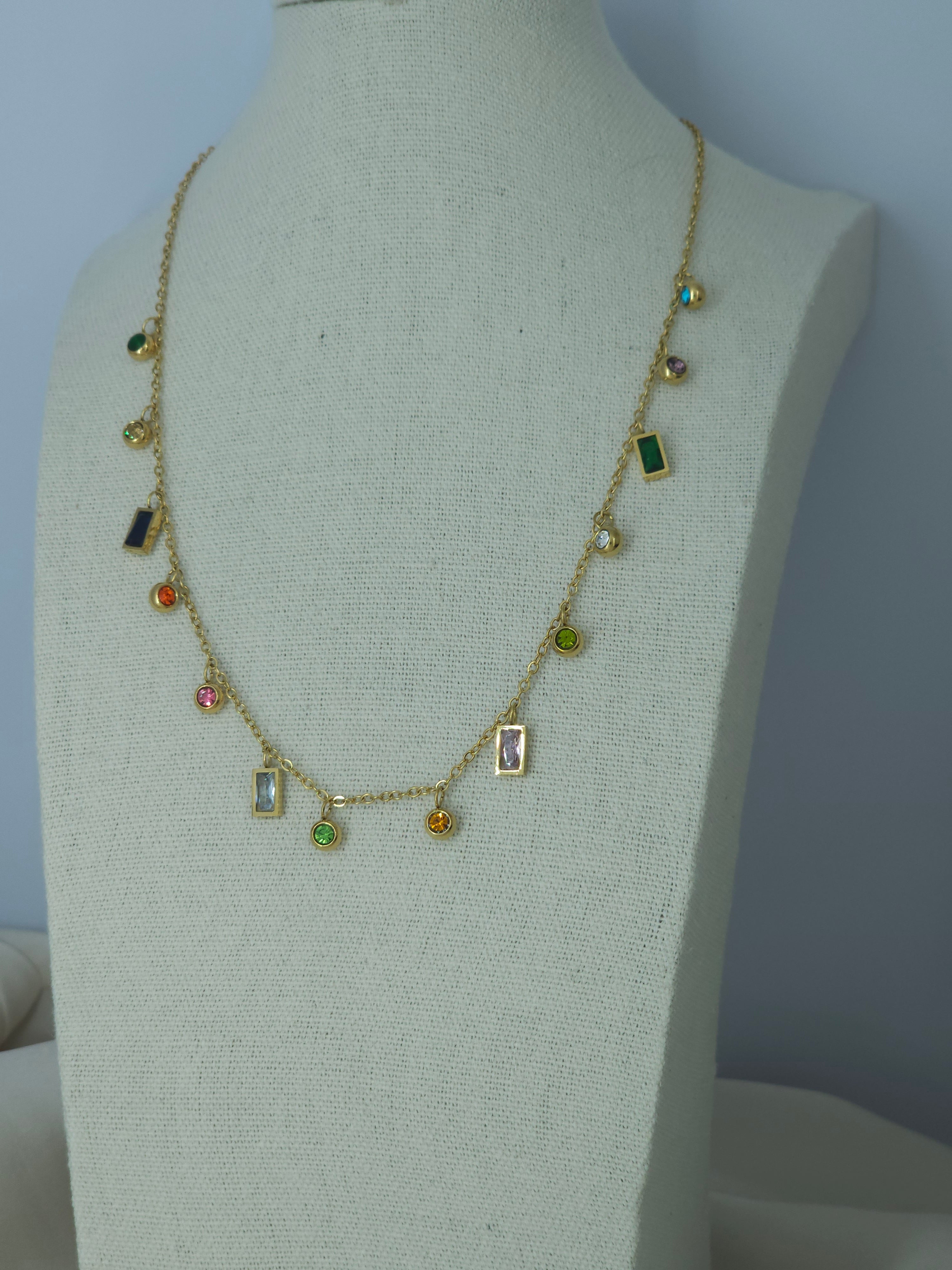 Collier chic multicolore