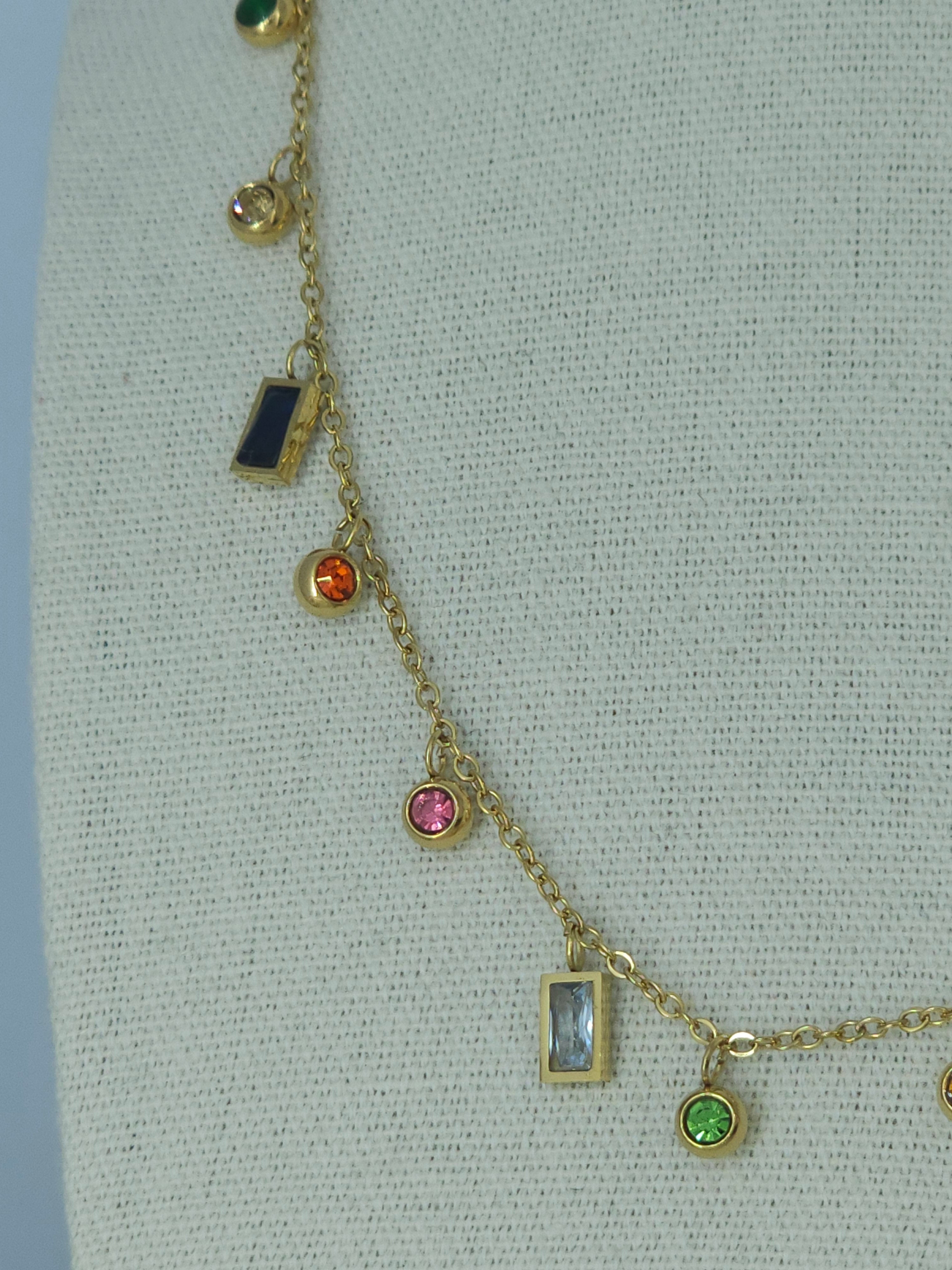 Collier chic multicolore