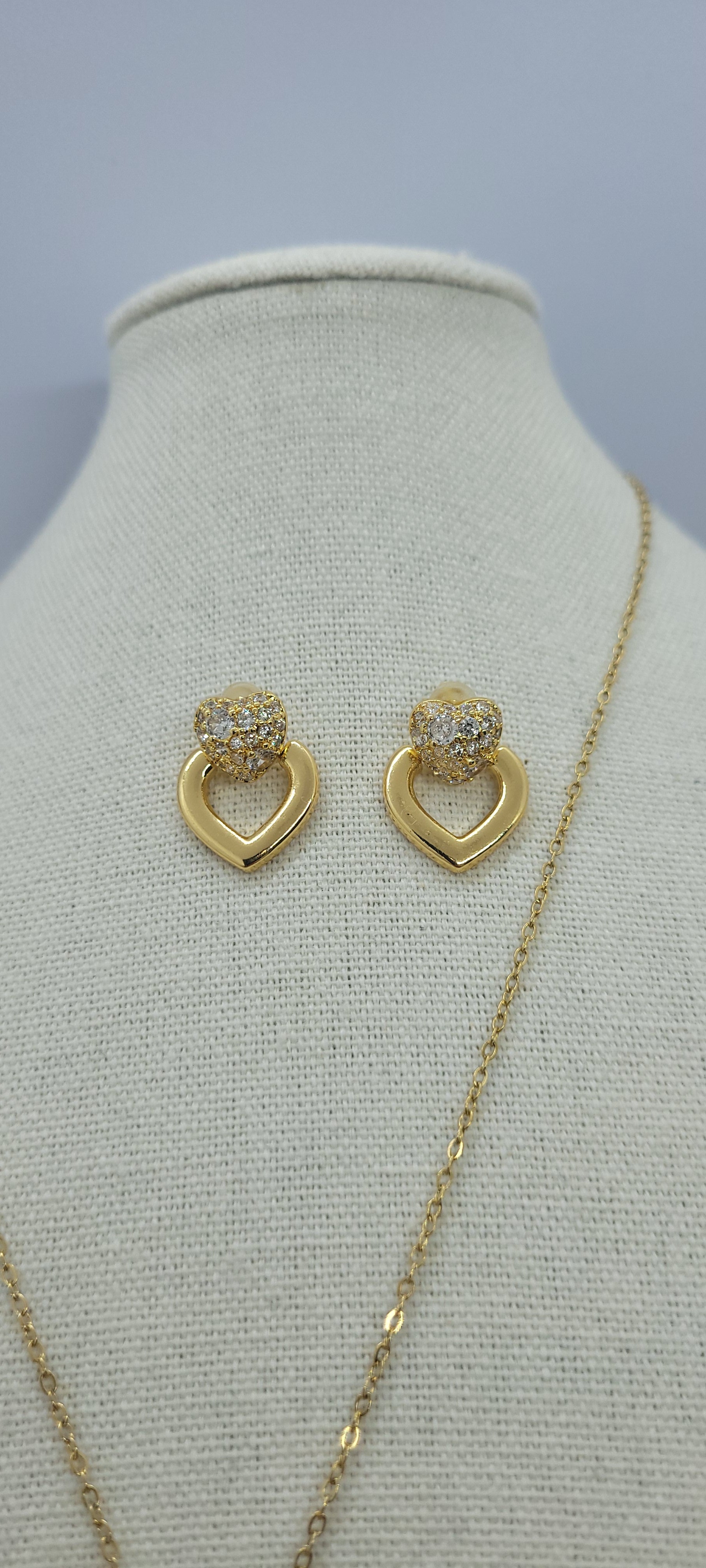 Ensemble cœur strass