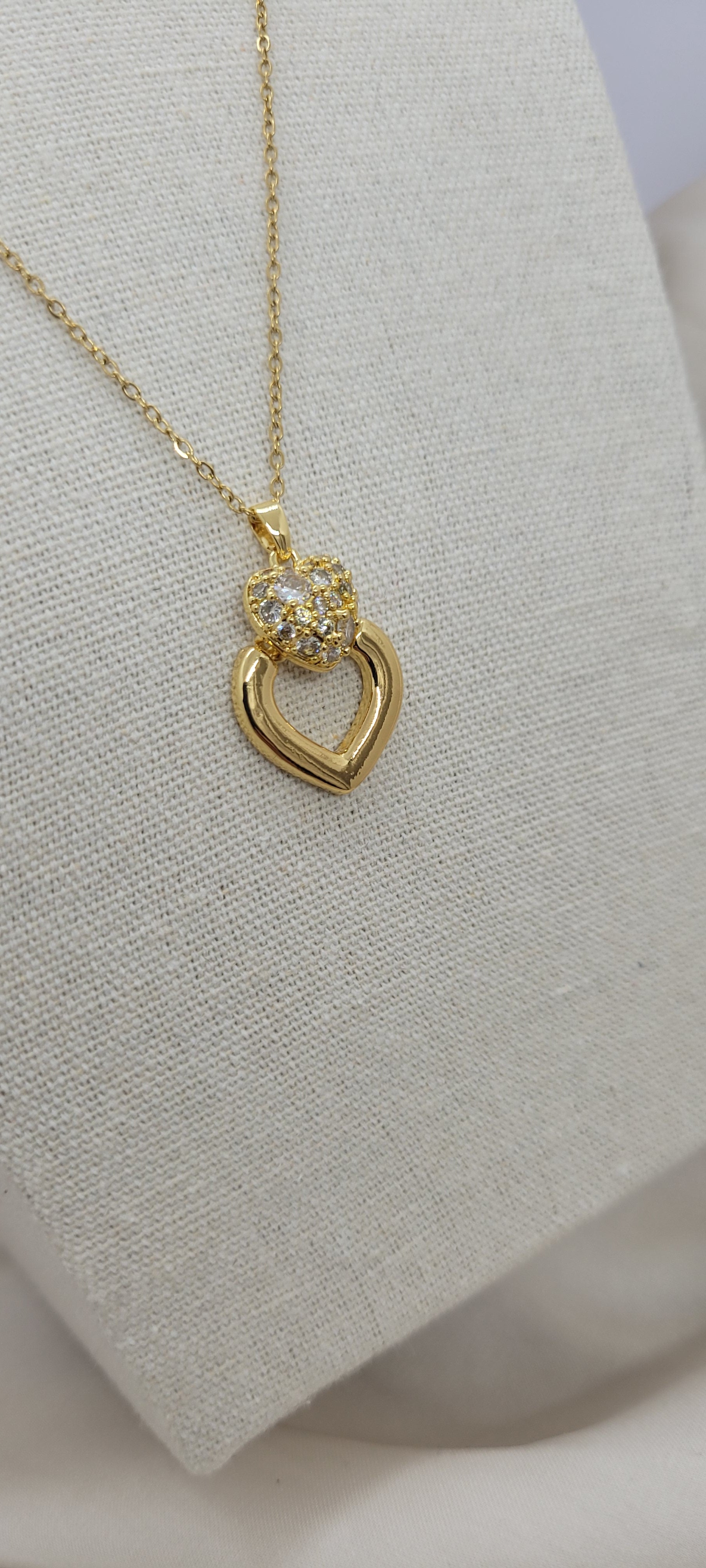 Ensemble cœur strass