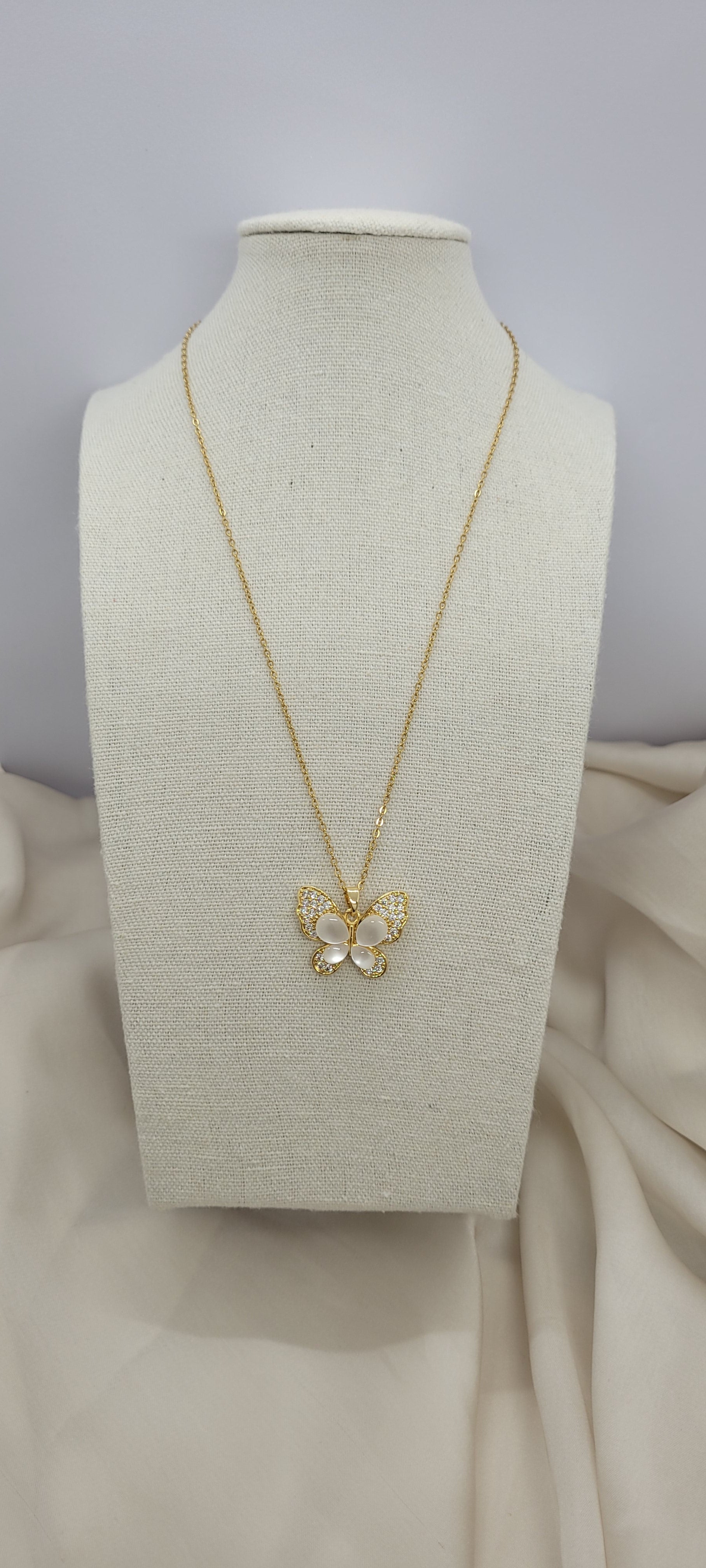 Collier papillon 🦋 strass