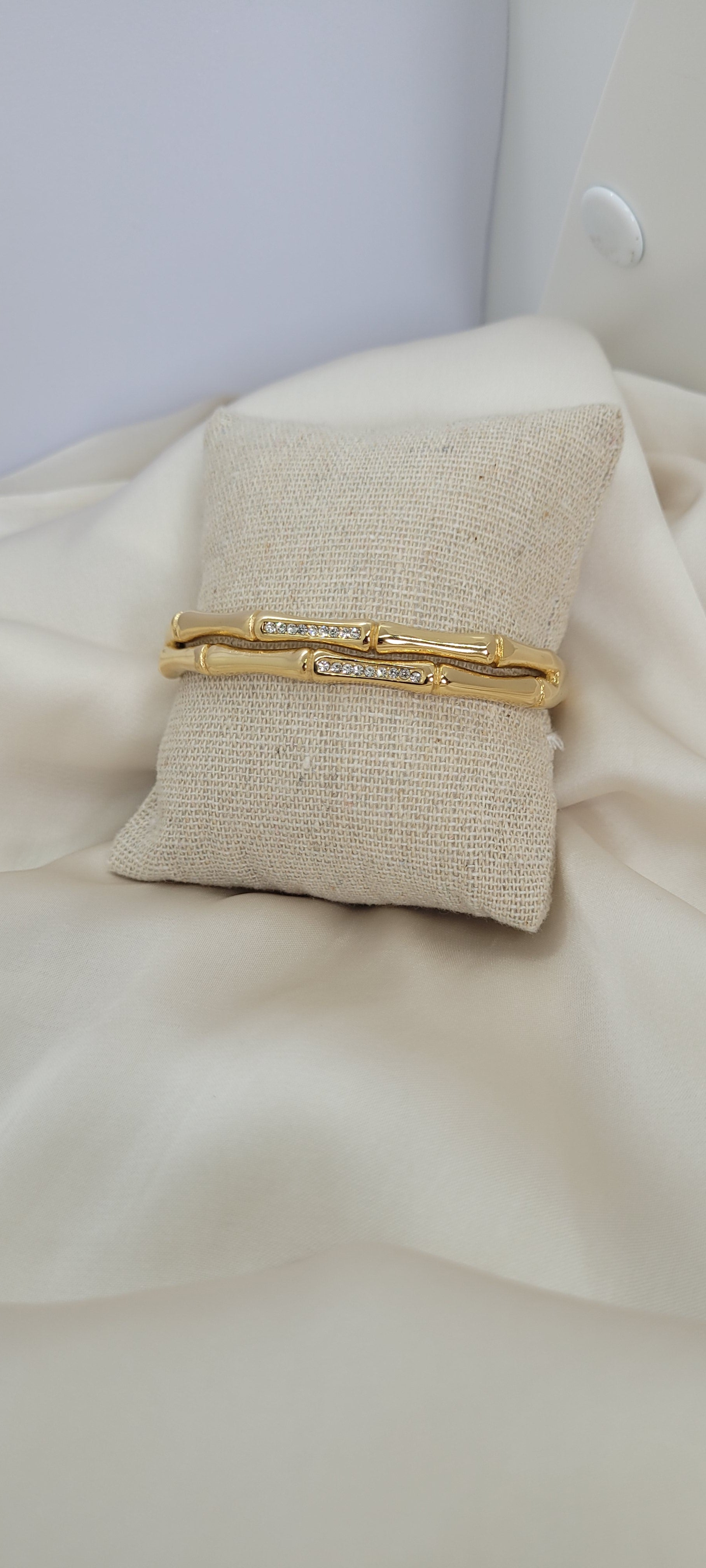 Bracelet double strass (6cm)