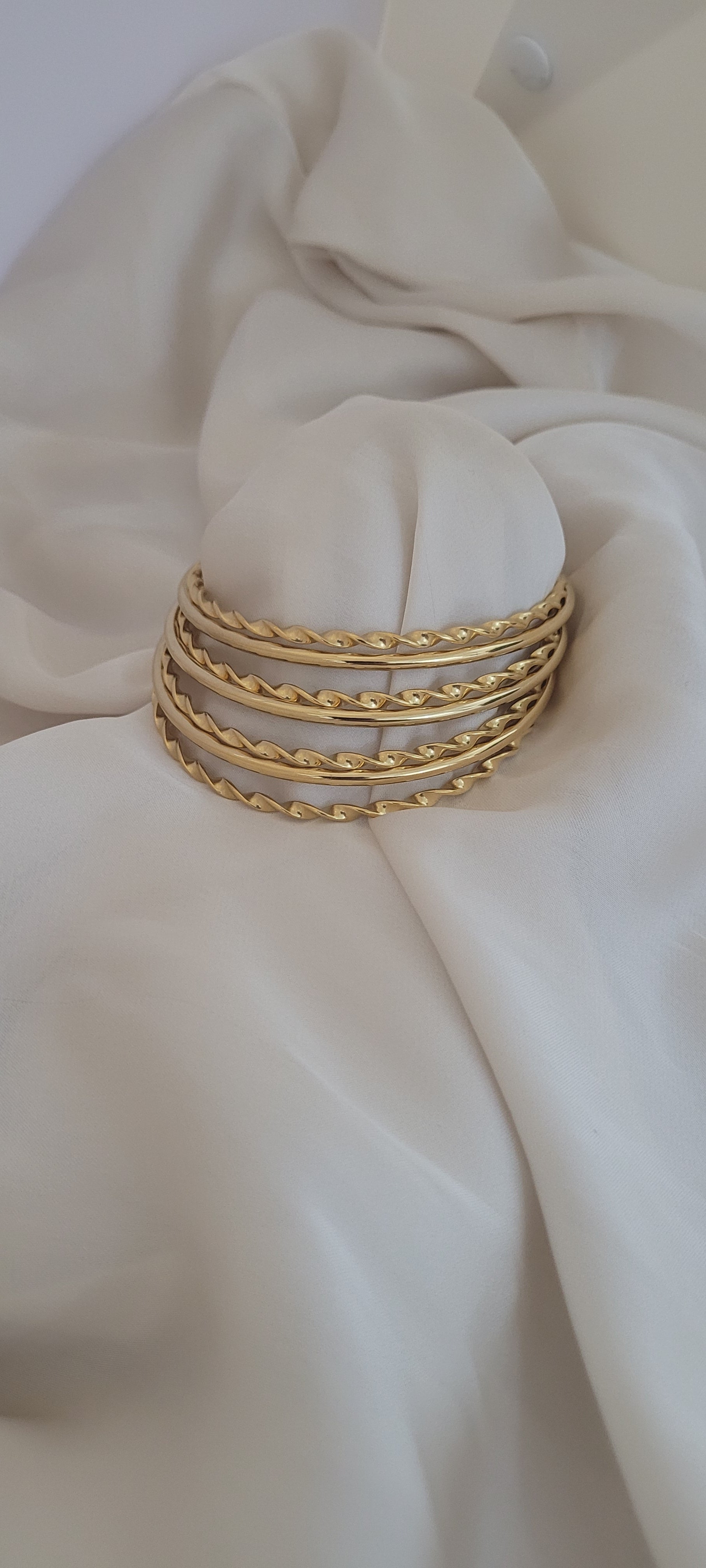 7 bracelet simple et torsadé (7cm)
