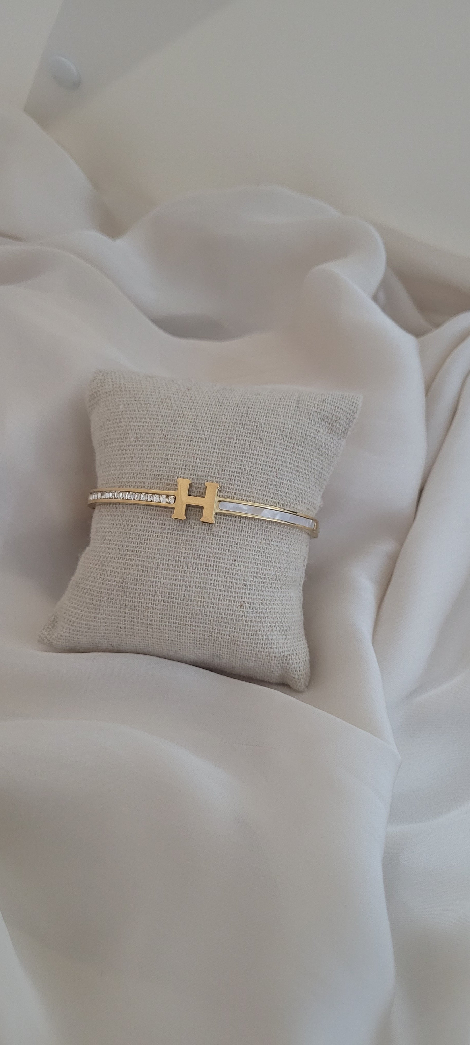 Bracelet strass luxe H (6cm)
