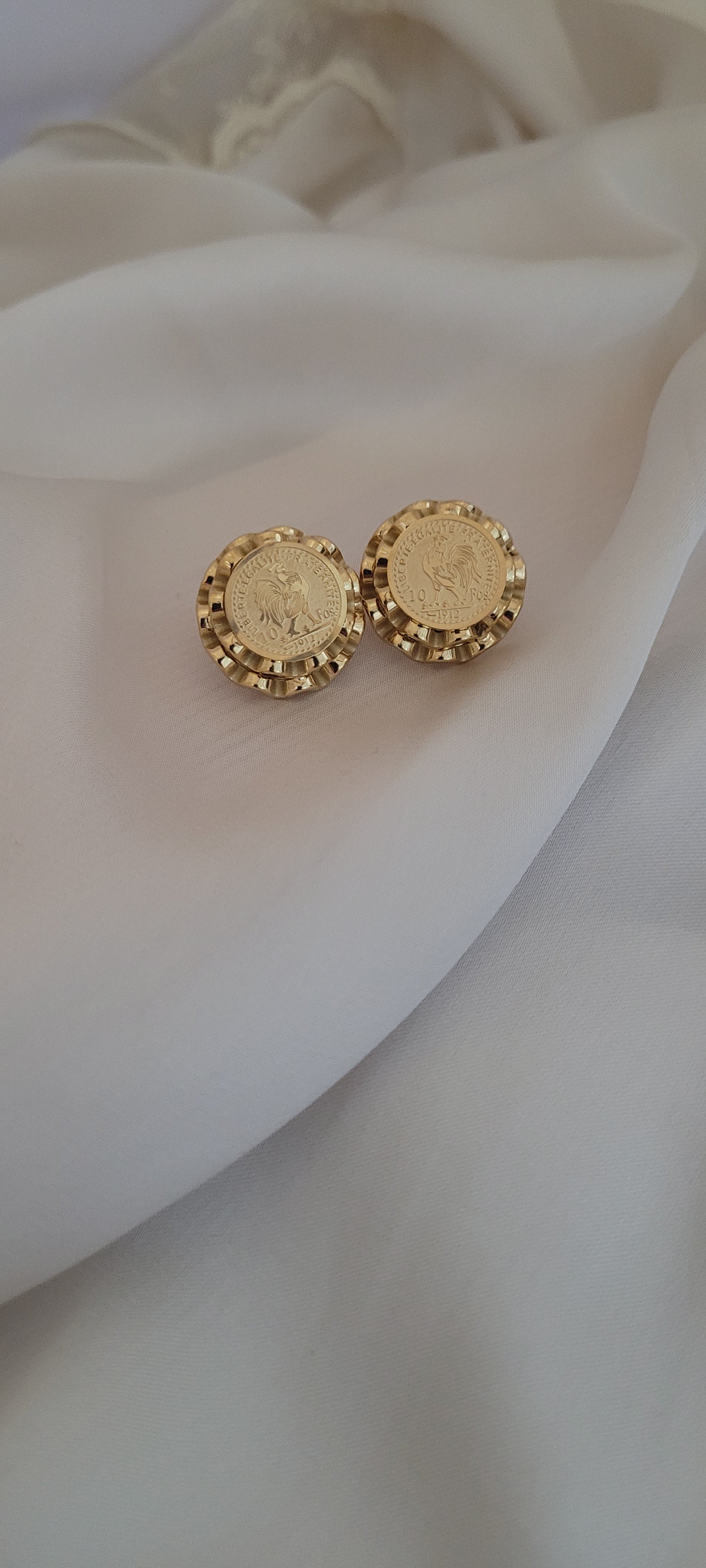 Boucle d'oreille COQ π