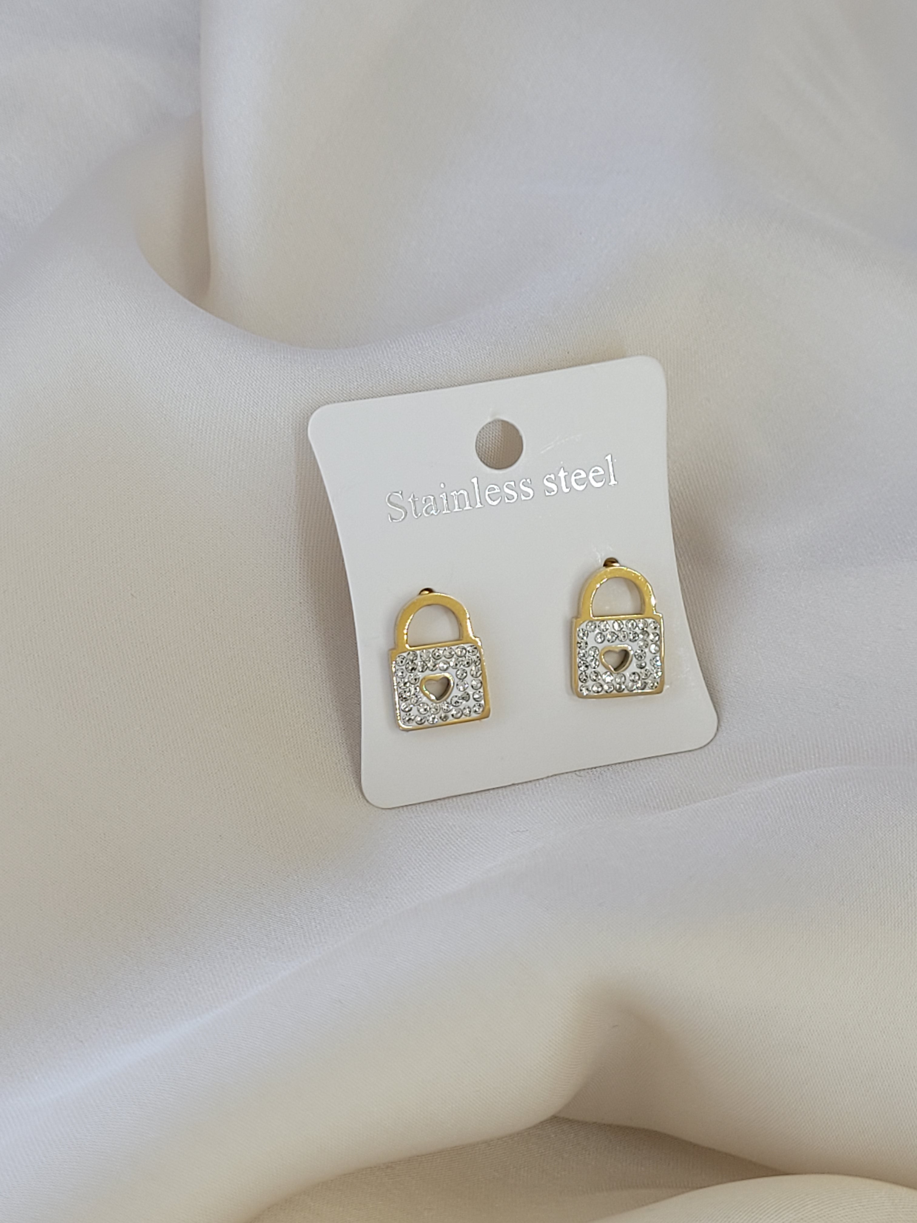 Padlock earrings