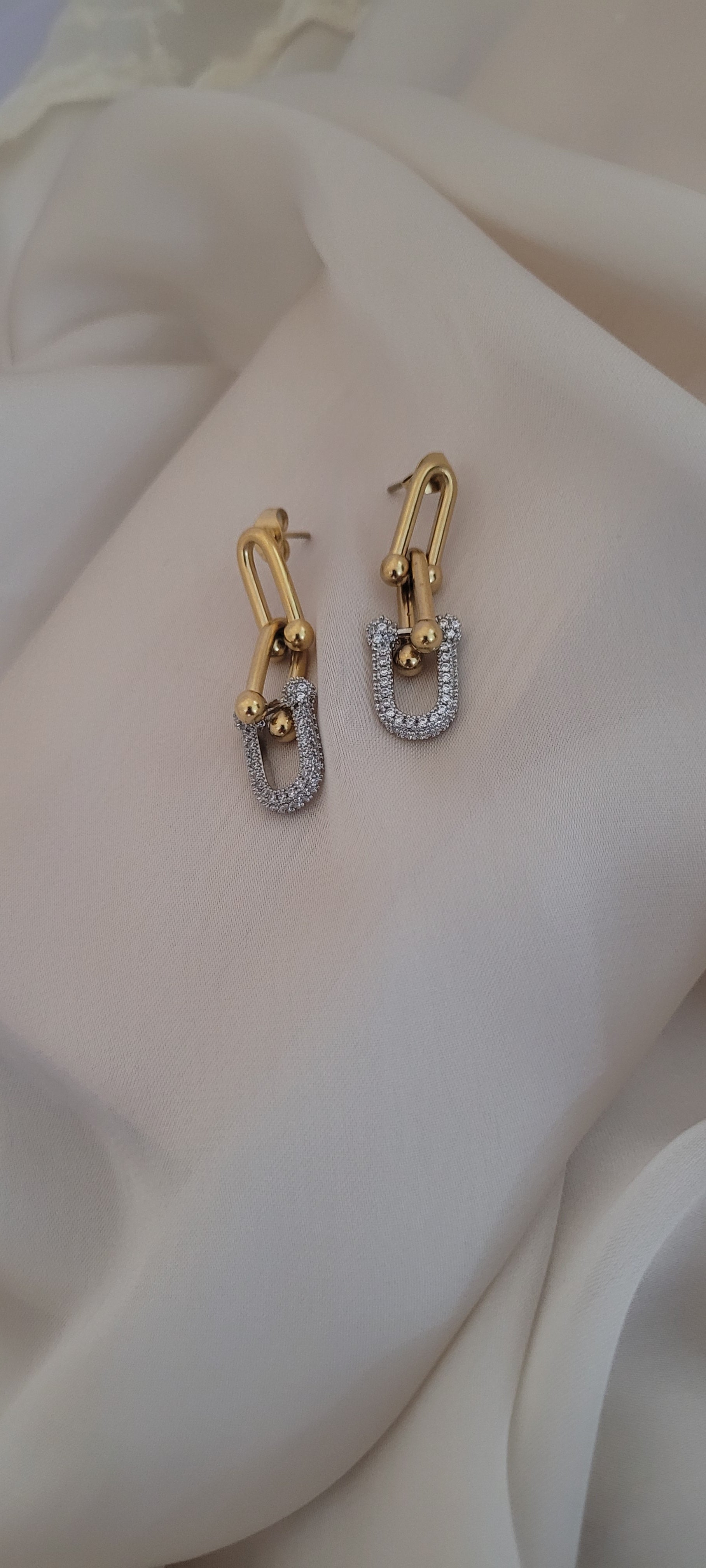 Boucle d'oreille TFN Gris