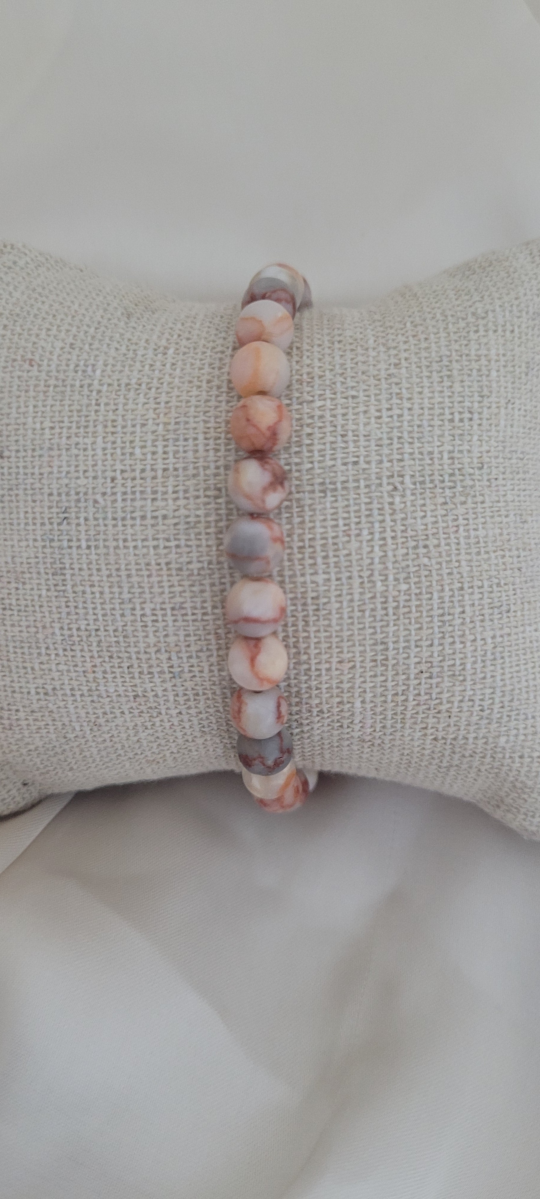 Bracelet perles rose